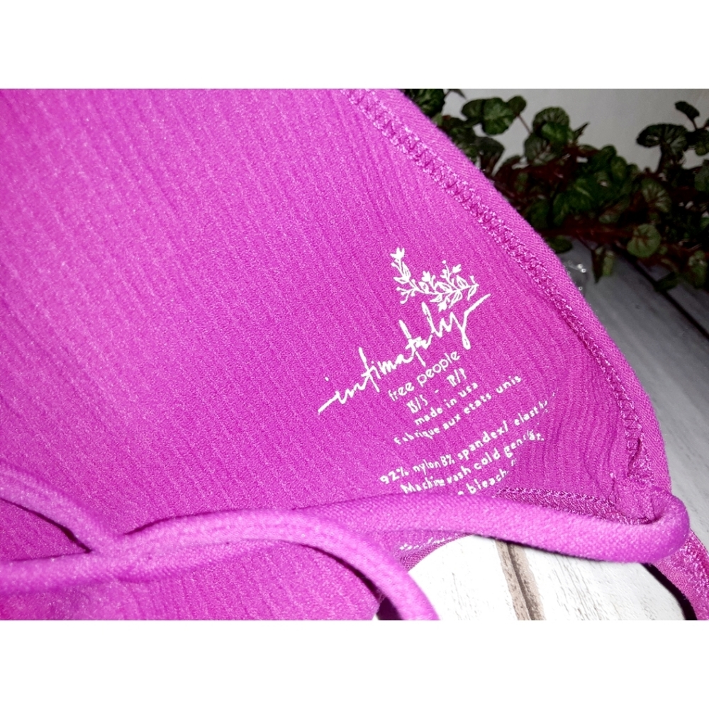 Free People High Neck Strappy Back Bra - Pink - Picture 9 of 16